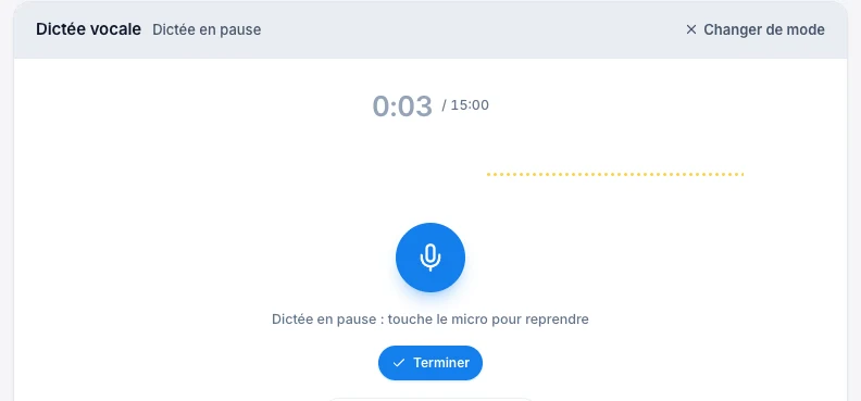 Fais une pause sans perdre le fil — écran ordinateur de Kadu en mode clair
