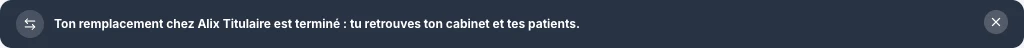 Retrouve ton espace à la fin du relais — écran ordinateur de Kadu en mode clair